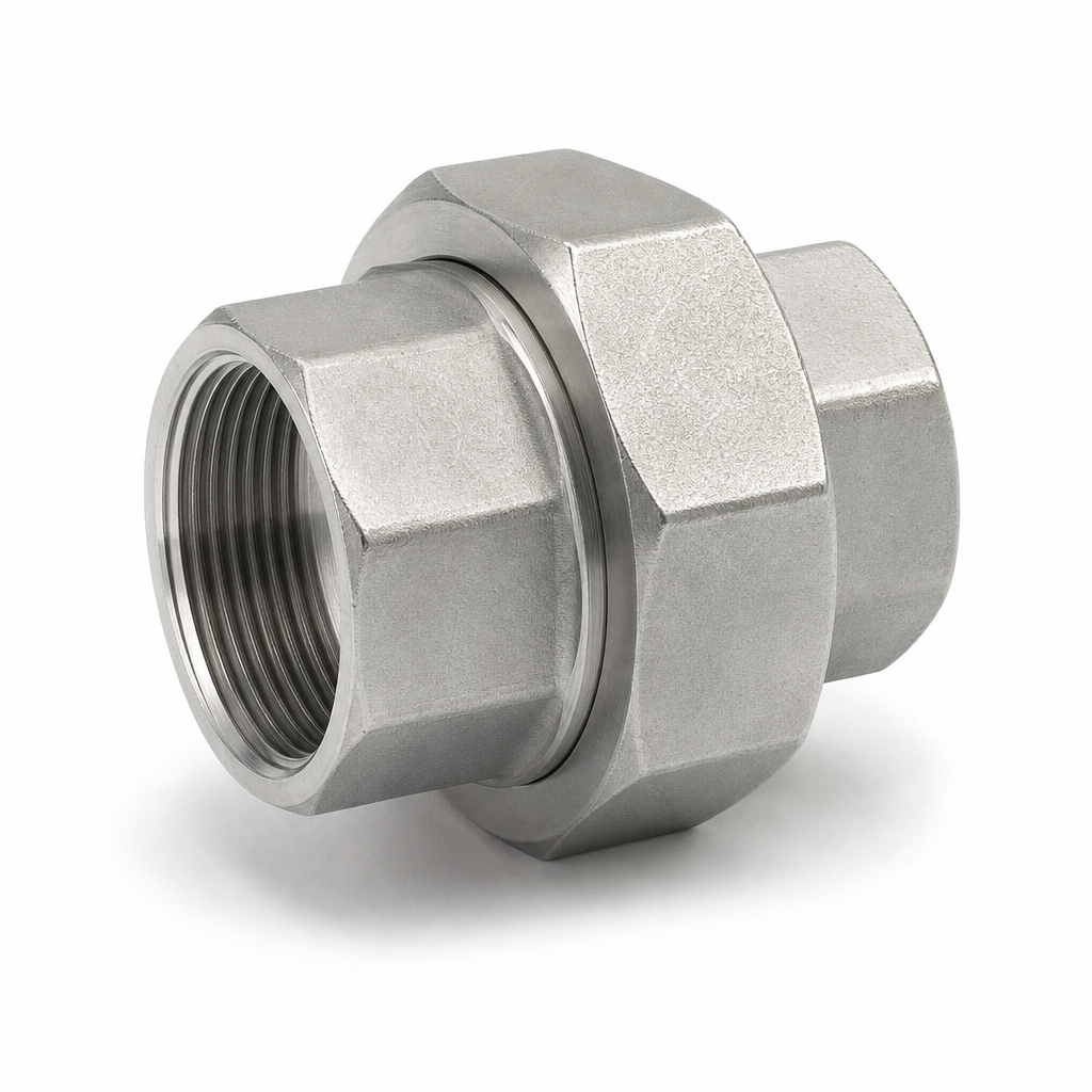 UNION FEMELLE FEMELLE INOX 316L PORTEE CONIQUE