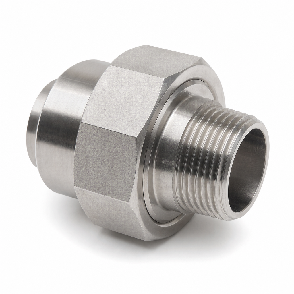 UNION MALE BSPT SIMPLE BAGUE 316L