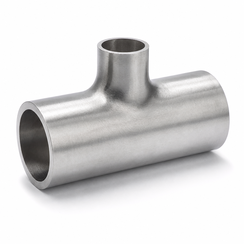 TE REDUIT ROULE SOUDE ISO INOX EPAISSEUR 2