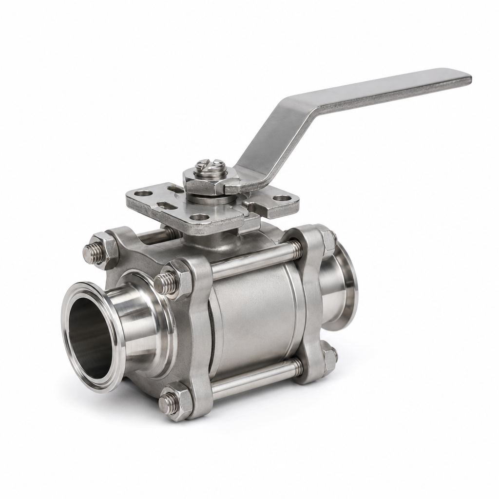 VANNE A BOIS SPH INOX 316L 3P PLATINE ISO