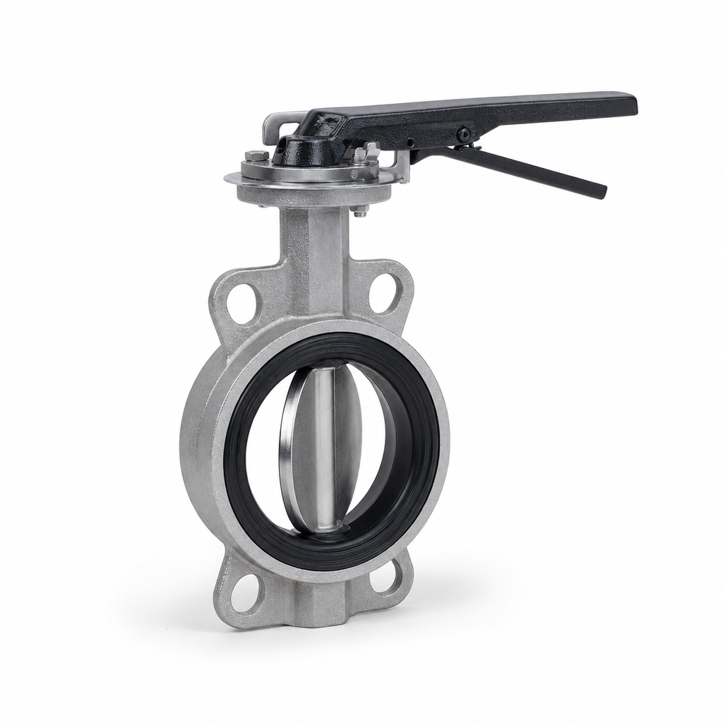 VANNE PAP OREILLES LISSES CRP FONTE PAP 316L EPDM AVE POIGNEE