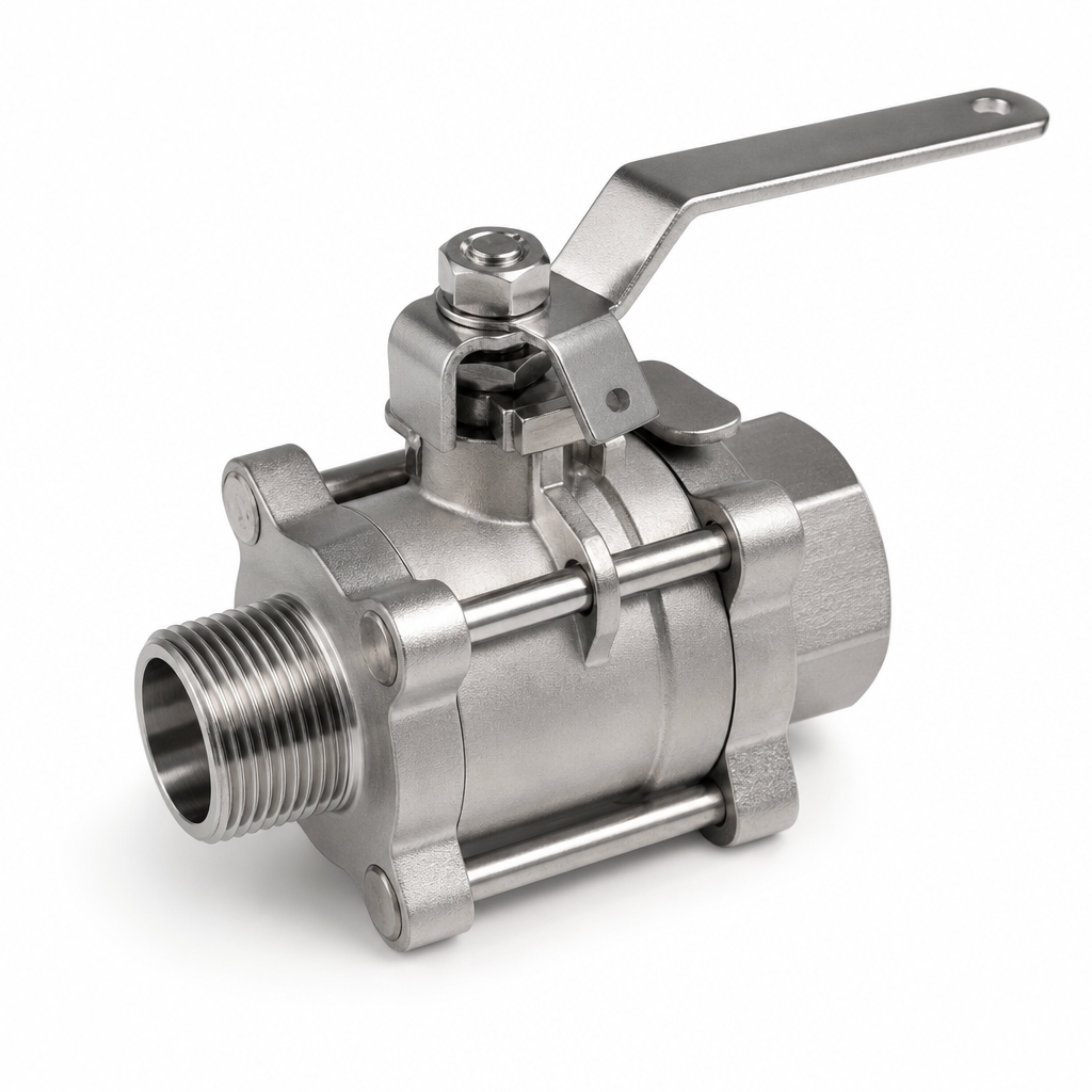 VANNE BOIS. SPH.TT INOX PASSAGE INEGRAL 2P CADENASSABLE MALE/FEMELLE