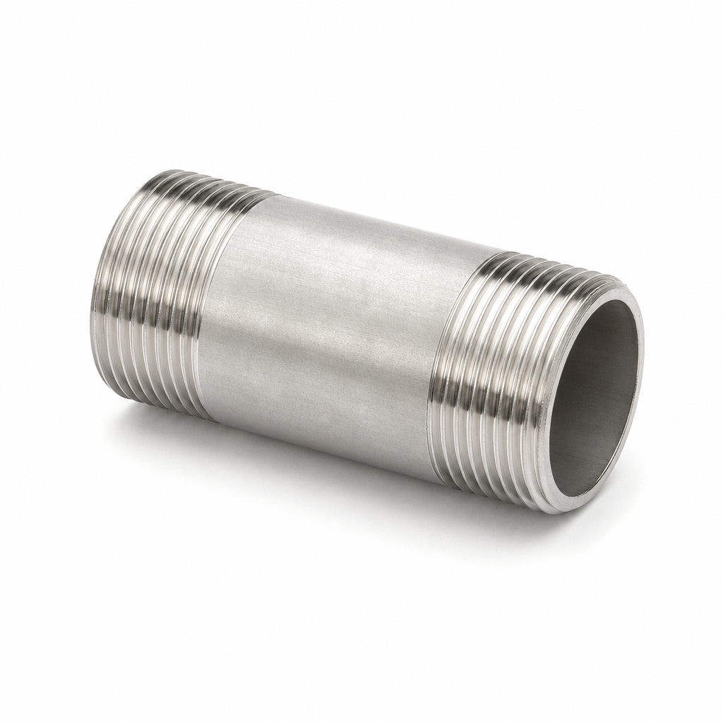 MAMELON TUBE MALE MALE INOX 316L