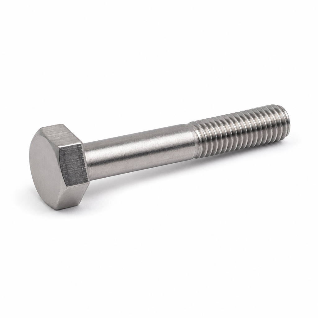 VIS TETE HEXAGONALE PARTIELLEMENT FILETÉE INOX A2