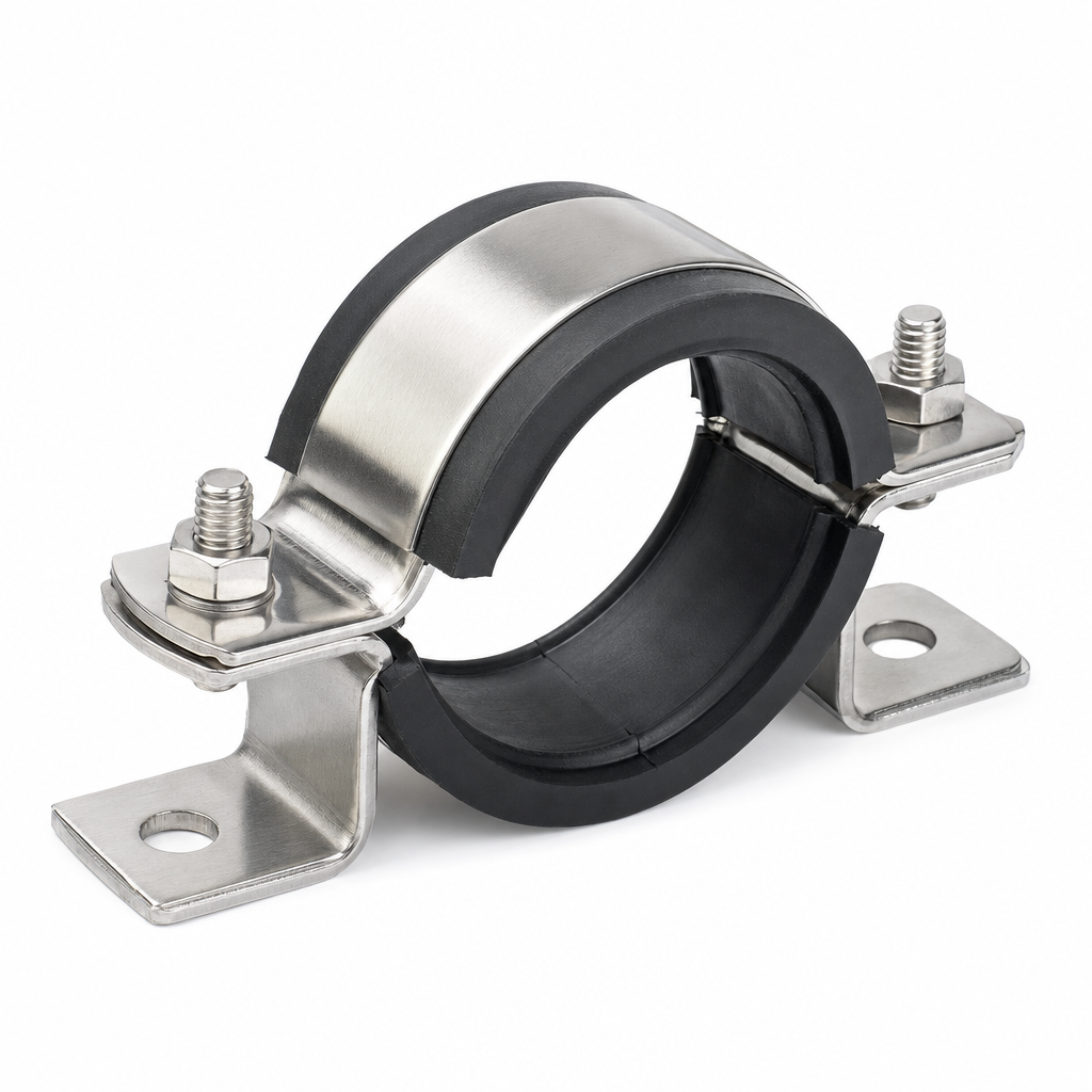 COLLIER POLYPTOPYLENE AVEC PLAQUE INOX DE PROTECTION